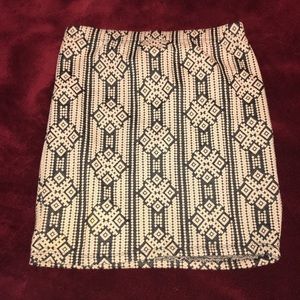 Forever 21 Geometric Art Deco Mini skirt